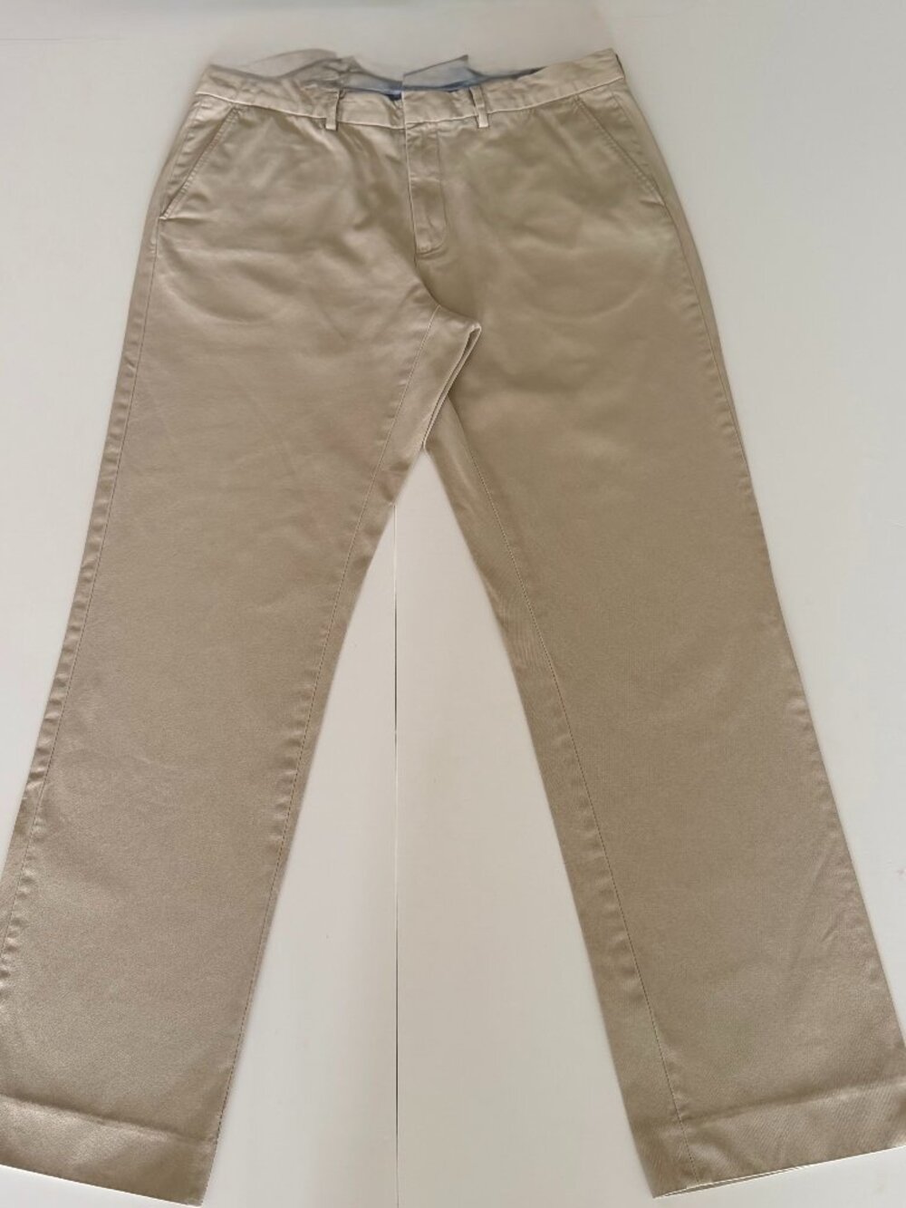 J Crew Chino Pants Mens 34x32 Tan Cotton Classic Fit Straight Preppy Business